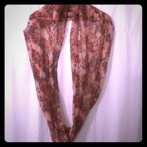 Beautiful Floral Lightweight Infinity Scarf